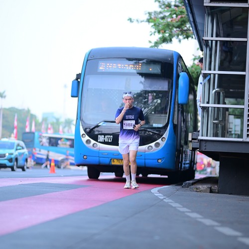 Race photo from KEMLU RUN 2026