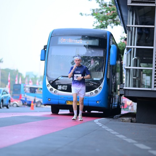 Race photo from KEMLU RUN 2026