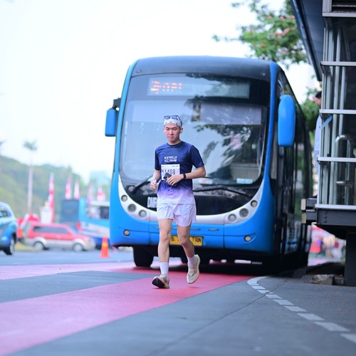 Race photo from KEMLU RUN 2026