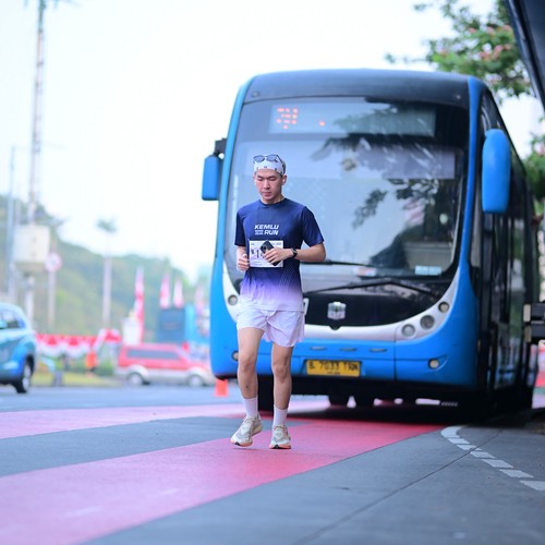 Race photo from KEMLU RUN 2026