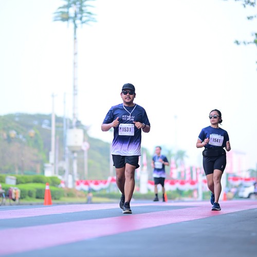 Race photo from KEMLU RUN 2026