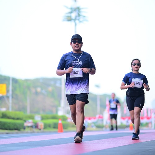 Race photo from KEMLU RUN 2026