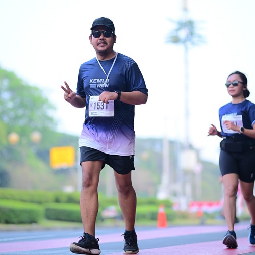 Race photo from KEMLU RUN 2026