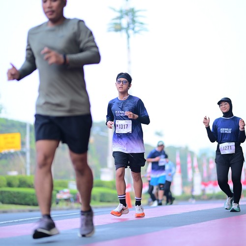 Race photo from KEMLU RUN 2026