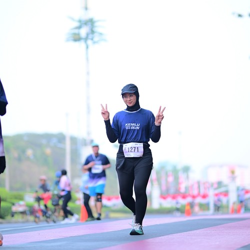 Race photo from KEMLU RUN 2026