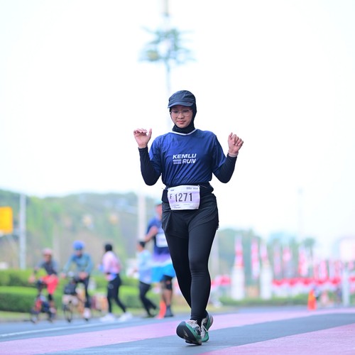 Race photo from KEMLU RUN 2026