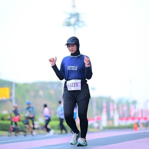 Race photo from KEMLU RUN 2026