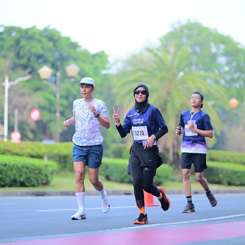 Race photo from KEMLU RUN 2026