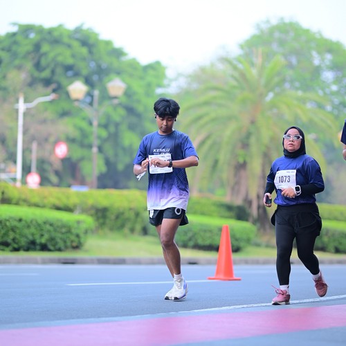 Race photo from KEMLU RUN 2026