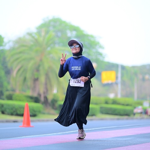Race photo from KEMLU RUN 2026