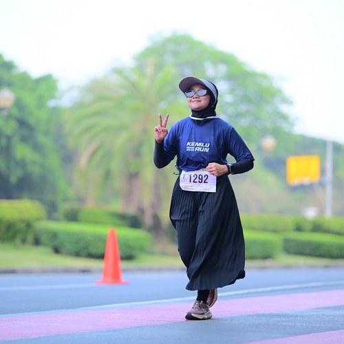 Race photo from KEMLU RUN 2026