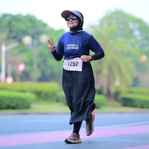 Race photo from KEMLU RUN 2026