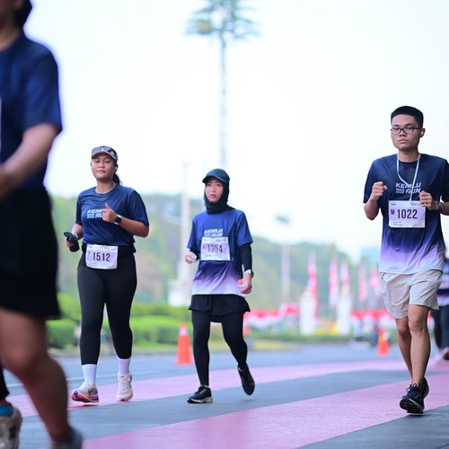 Race photo from KEMLU RUN 2026