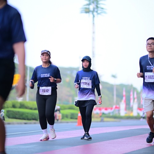 Race photo from KEMLU RUN 2026