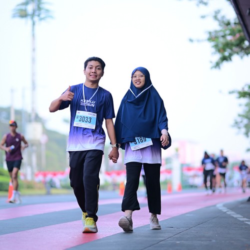 Race photo from KEMLU RUN 2026