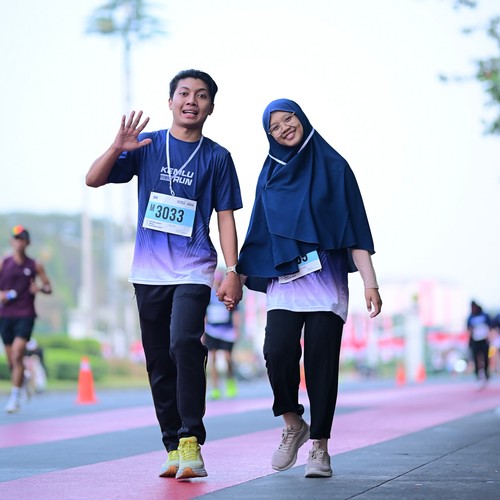Race photo from KEMLU RUN 2026