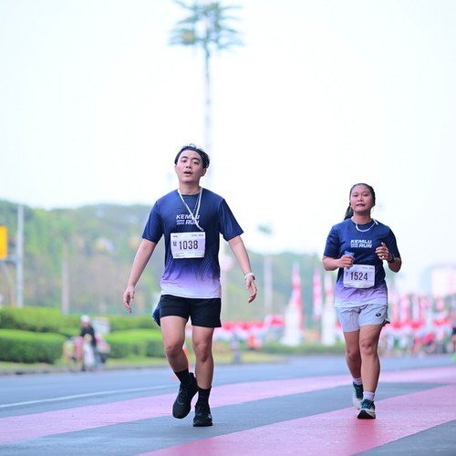 Race photo from KEMLU RUN 2026