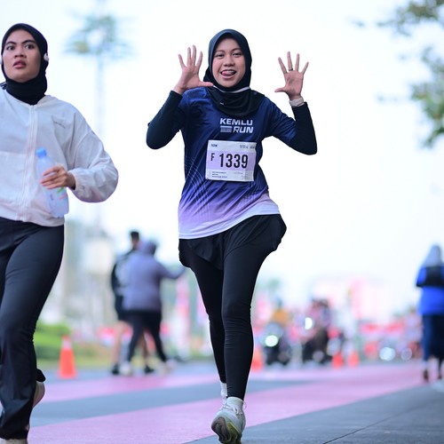 Race photo from KEMLU RUN 2026