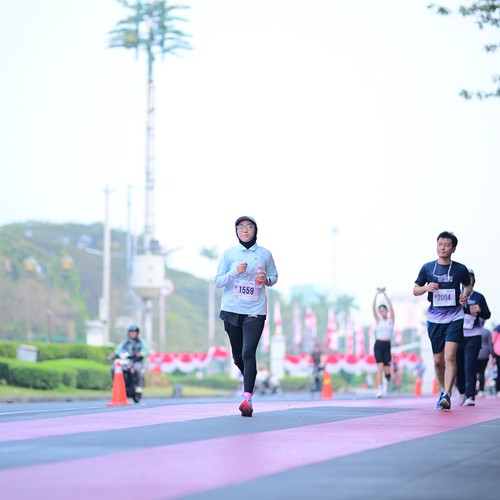 Race photo from KEMLU RUN 2026