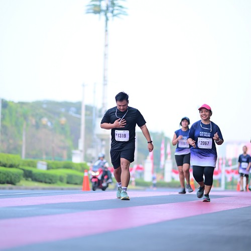 Race photo from KEMLU RUN 2026
