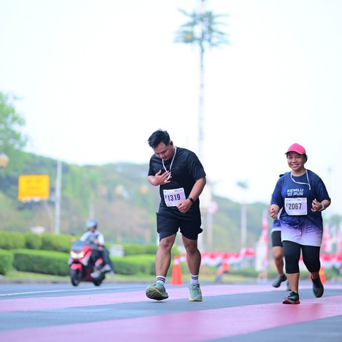 Race photo from KEMLU RUN 2026