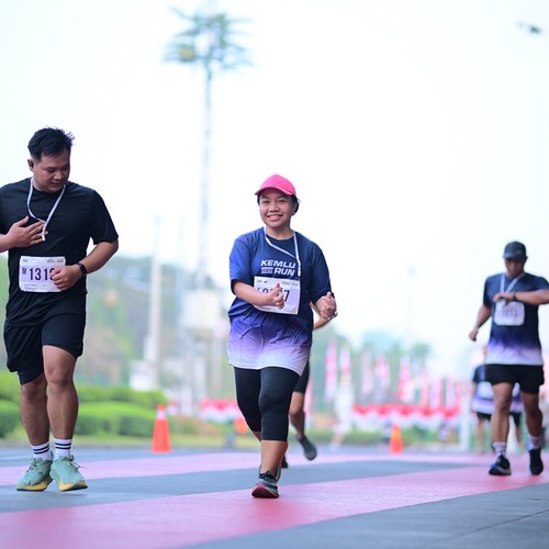 Race photo from KEMLU RUN 2026