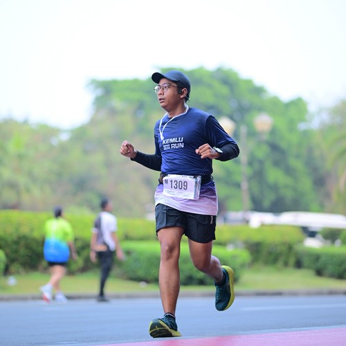 Race photo from KEMLU RUN 2026
