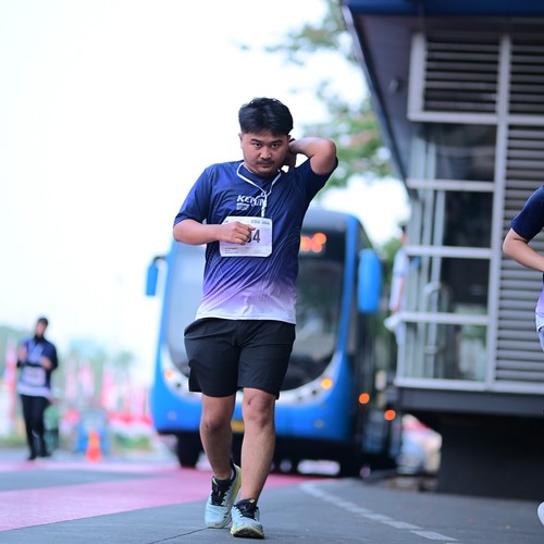 Race photo from KEMLU RUN 2026