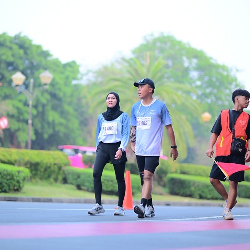 Race photo from KEMLU RUN 2026