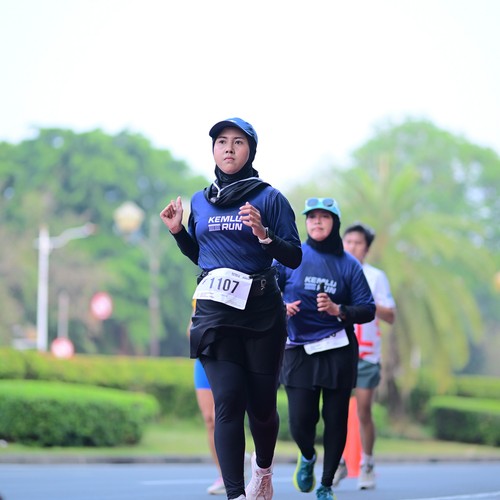 Race photo from KEMLU RUN 2026