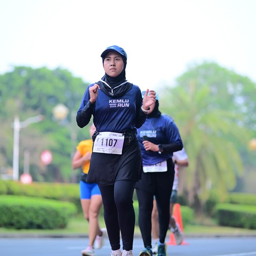 Race photo from KEMLU RUN 2026