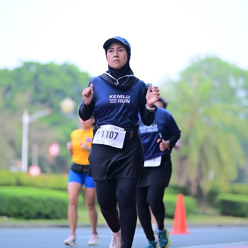 Race photo from KEMLU RUN 2026