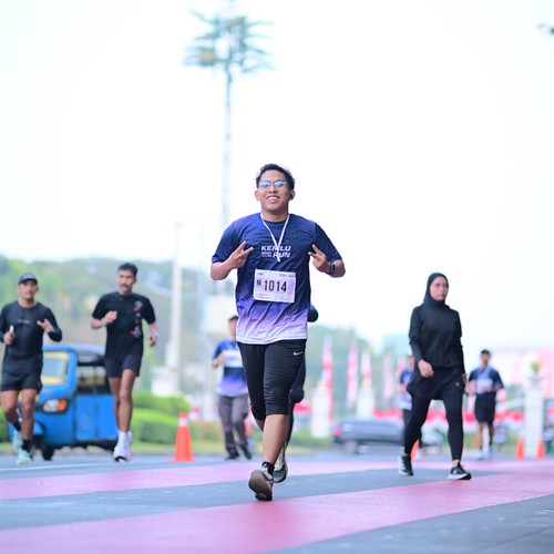 Race photo from KEMLU RUN 2026