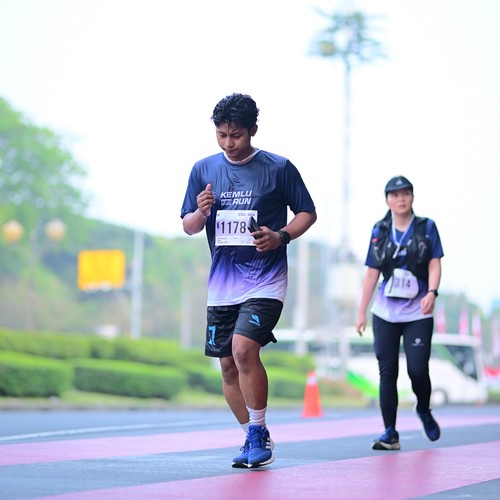 Race photo from KEMLU RUN 2026