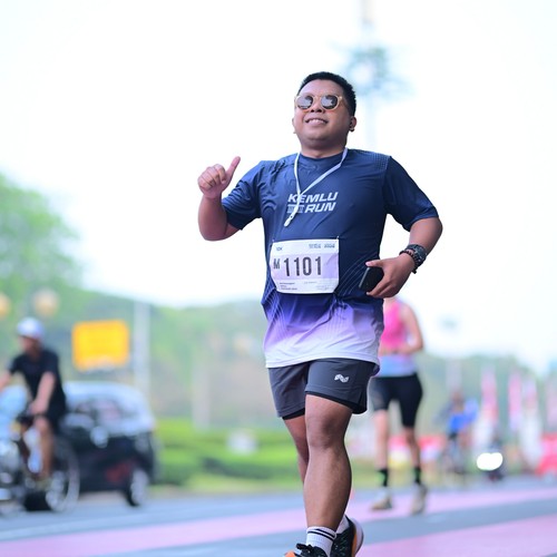 Race photo from KEMLU RUN 2026