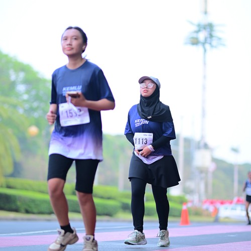 Race photo from KEMLU RUN 2026