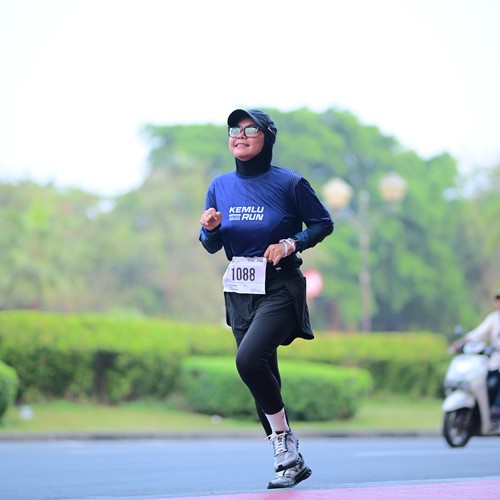 Race photo from KEMLU RUN 2026