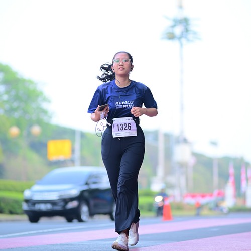 Race photo from KEMLU RUN 2026