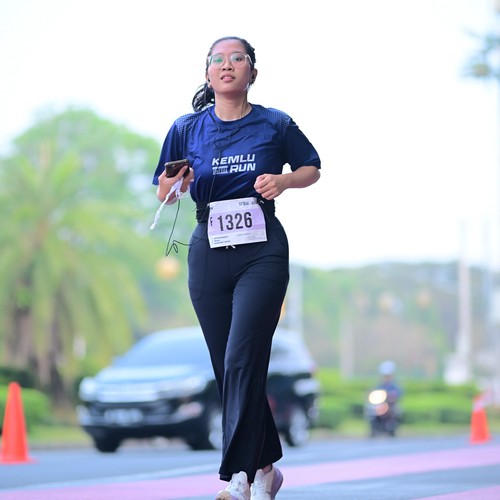 Race photo from KEMLU RUN 2026
