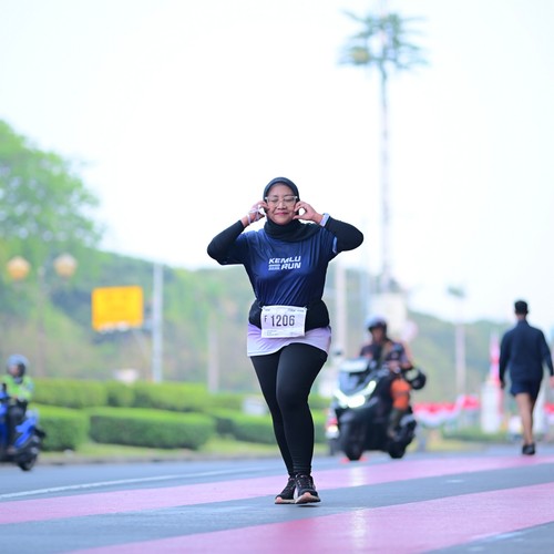 Race photo from KEMLU RUN 2026