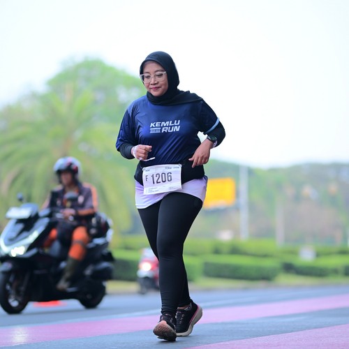 Race photo from KEMLU RUN 2026