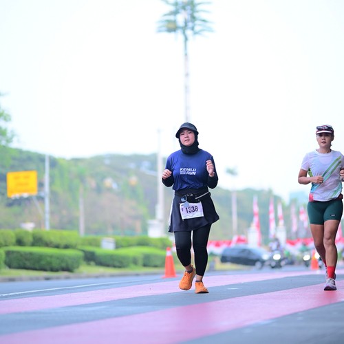 Race photo from KEMLU RUN 2026