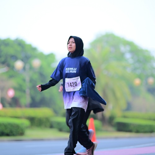 Race photo from KEMLU RUN 2026