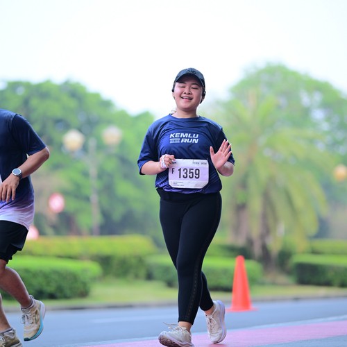 Race photo from KEMLU RUN 2026