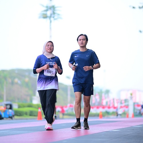 Race photo from KEMLU RUN 2026