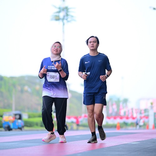 Race photo from KEMLU RUN 2026