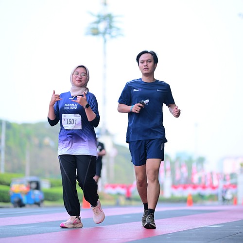 Race photo from KEMLU RUN 2026