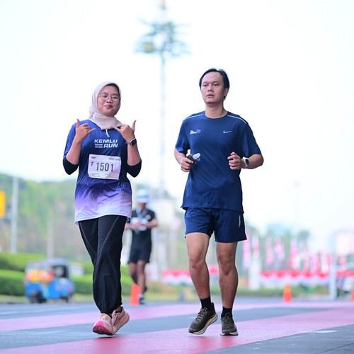Race photo from KEMLU RUN 2026