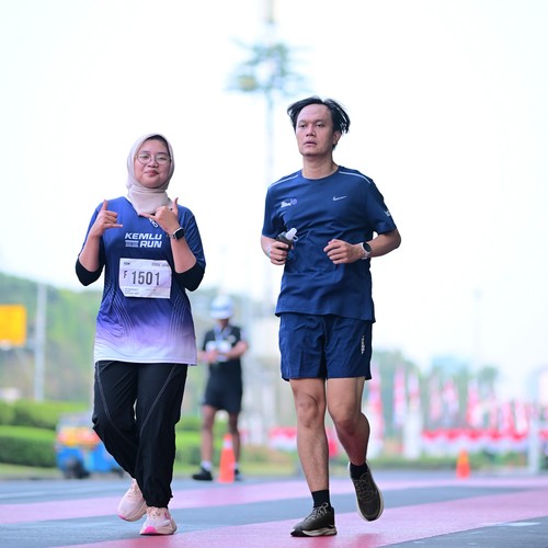 Race photo from KEMLU RUN 2026