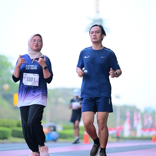 Race photo from KEMLU RUN 2026